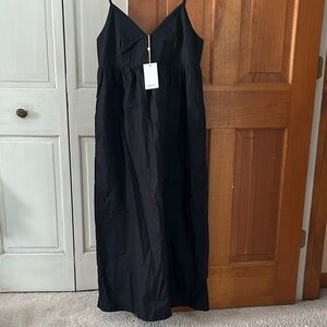 100% Organic Cotton Quince Black Maxi Dress